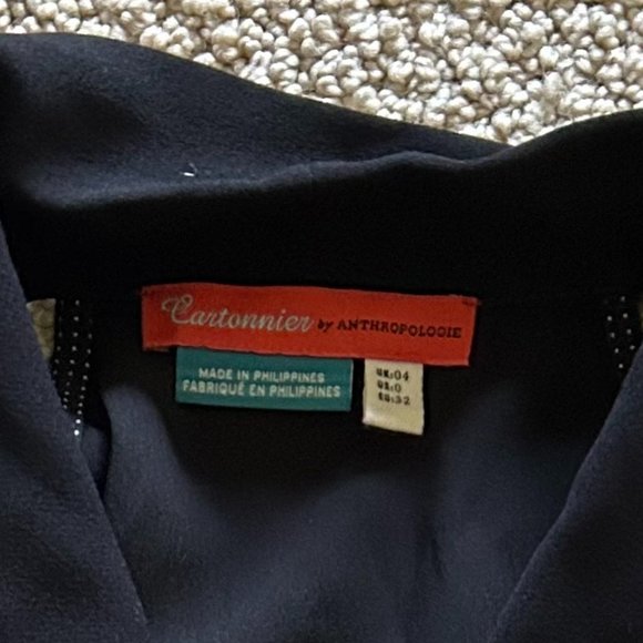 Anthropologie Cartonnier Classic Black Jumpsuit Size 0 - Picture 4 of 7